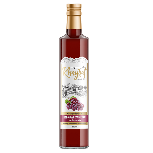 Khayrat Premium Lebanese Red Grape Vinegar - 500ml